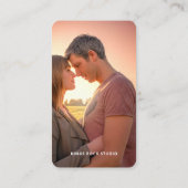 Fotografie Moderne Minimale Eenvoudige Foto Visitekaartje (Achterkant)