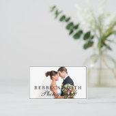 Fotografie Moderne minimale eenvoudige foto wit Visitekaartje (Staand voorkant)