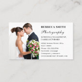 Fotografie Moderne minimale eenvoudige foto wit Visitekaartje (Achterkant)