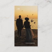 Fotografie Moderne Minimale QR-code Visitekaartje (Voorkant)