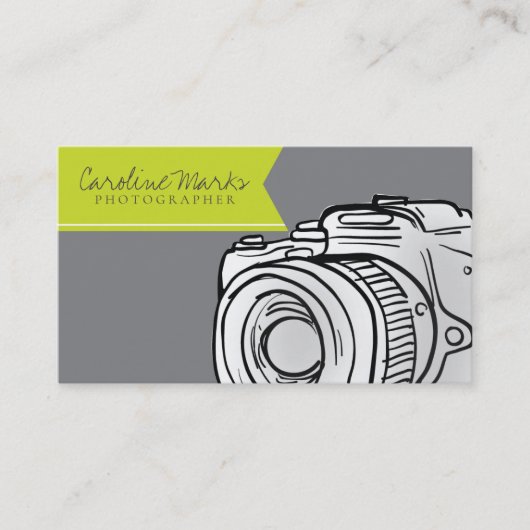 Fotografie-moderne professional visitekaartje (Voorkant)