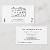 Fotografie moderne professionele fotograaf visitekaartje (Voorkant / Achterkant)