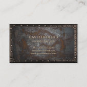 Fotografie  Monogram Rusty Metal Visitekaartje (Achterkant)