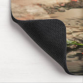 Fotografie-Mousepad van Husky en Red Rose Muismat (Hoek)