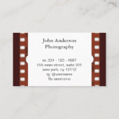 Fotografie Negatief Visitekaartje (Achterkant)