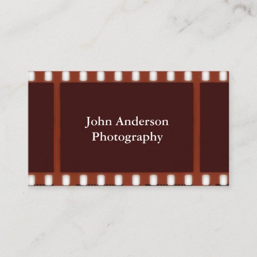 Fotografie Negatief Visitekaartje (Voorkant)