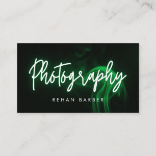 Fotografie Neon Groen  Visitekaartje