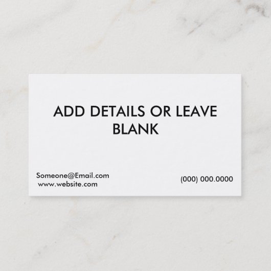 Fotografie Ocean Sunset Visitekaartje (Achterkant)