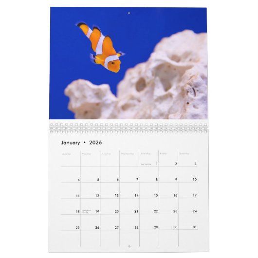 Fotografie onderwater kalender (Jan 2026)