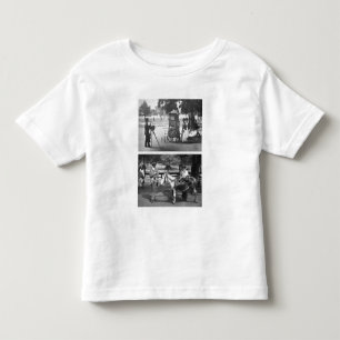 Fotografie op het Gemeenschappelijk en Wachten op  Kinder Shirts