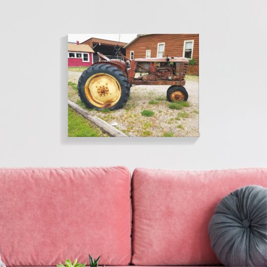 Fotografie oude Antiek Boerderij Rusty Canvas Afdruk (Insitu (Woonkamer))