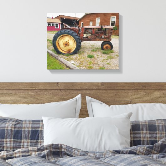 Fotografie oude Antiek Boerderij Rusty Canvas Afdruk (Insitu (Slaapkamer))