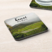 Fotografie over het landschap Kauai Hawaii Bier Onderzetter (Linkerzijde)