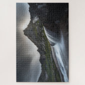 Fotografie over het watervallandschap legpuzzel (Verticaal)