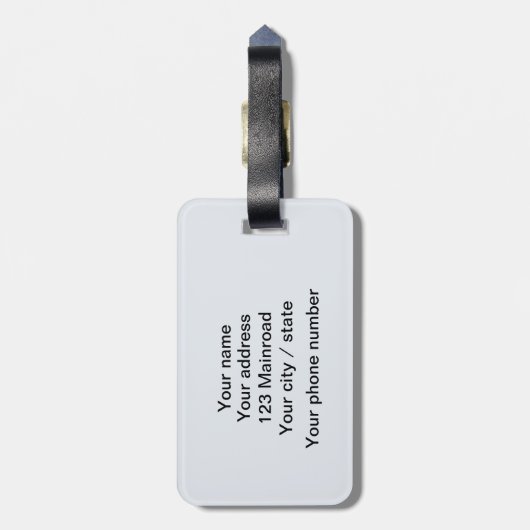 Fotografie over wilde dieren in Afrika Safari Bagagelabel (Achterkant verticaal)