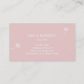 Fotografie Paardebloem Blowing Girly Fotograaf Visitekaartje (Achterkant)