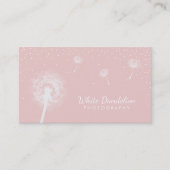 Fotografie Paardebloem Blowing Girly Fotograaf Visitekaartje (Voorkant)