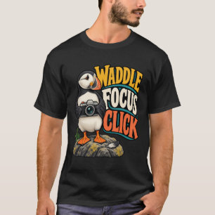 Fotografie Papegaaiduiker Waggel Focus Klik T-shirt