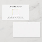 Fotografie Plain Elegant Gold Kijk fotograaf Visitekaartje (Voorkant / Achterkant)
