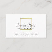 Fotografie Plain Elegant Gold Look Fotograaf Visitekaartje (Voorkant)