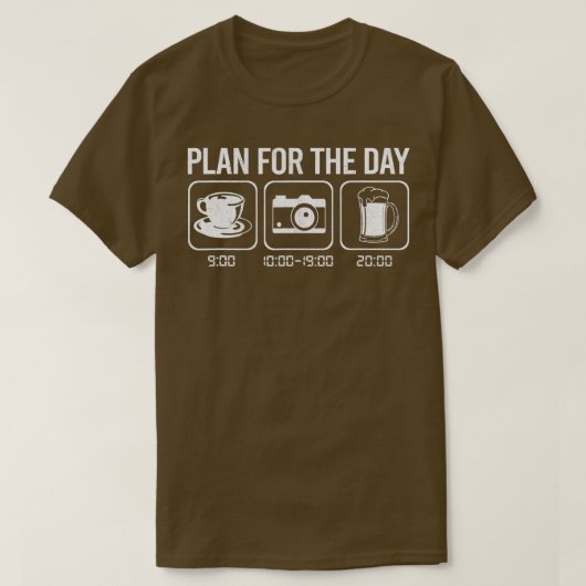 Fotografie Plan voor de dag Funny Fotograaf Ca T-shirt (Design voorkant)