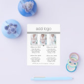 FOTOGRAFIE PRICTION GUIDE PRIJSLIJST SESSION FEE FLYER (Enkel)