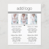 FOTOGRAFIE PRICTION GUIDE PRIJSLIJST SESSION FEE FLYER (Voorkant)