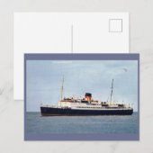 Fotografie Print Ocean Ship Feestdagenkaart (Voorkant / Achterkant)