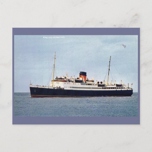 Fotografie Print Ocean Ship Feestdagenkaart (Voorkant)