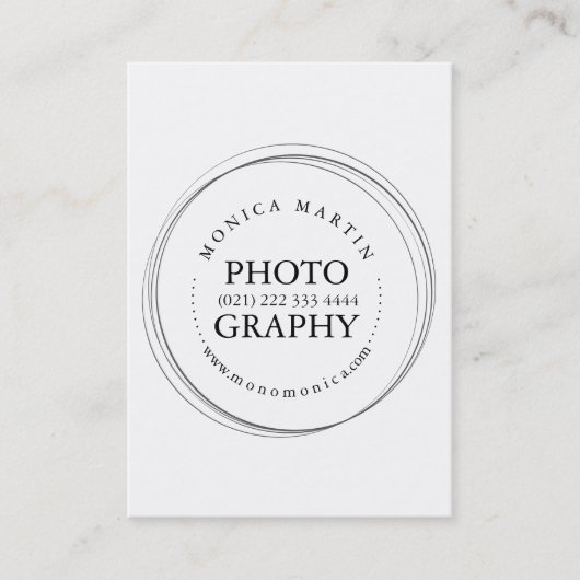 Fotografie Professional gereduceerd Visitekaartje (Voorkant)