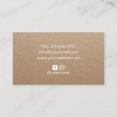 Fotografie Professionele camera Rustic Kraft  Visitekaartje (Achterkant)