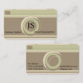 Fotografie professionele retro cover visitekaartje (Voorkant / Achterkant)