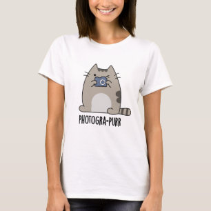Fotografie-purr Grappige Kat Fotograaf Pun T-shirt