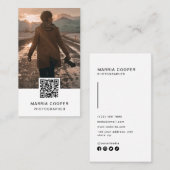 Fotografie QR Code Social Media Foto Visitekaartje (Voorkant / Achterkant)