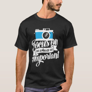 Fotografie Quote Cadeau Camera Lens Fotograaf k T-shirt