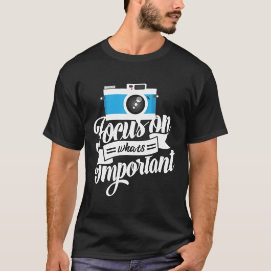 Fotografie Quote Cadeau Camera Lens Fotograaf k T-shirt (Voorkant)