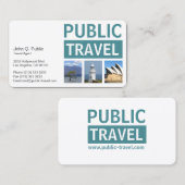 Fotografie reisbureau visitekaartje (Voorkant / Achterkant)