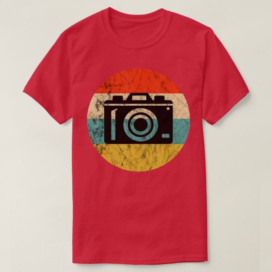 Fotografie  Retro Sunset Camera Lens Foto T-shirt (Design voorkant)
