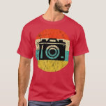 Fotografie Retro Sunset Camera Lens Foto T-shirt<br><div class="desc">Fotografie Retro Sunset Camera Lens Fotograaf .</div>