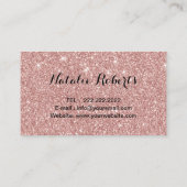 Fotografie Roos Gold Glitter Fotografie Visitekaartje (Achterkant)