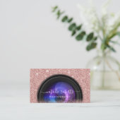 Fotografie Roos Gold Glitter Fotografie Visitekaartje (Staand voorkant)