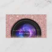Fotografie Roos Gold Glitter Fotografie Visitekaartje (Voorkant)