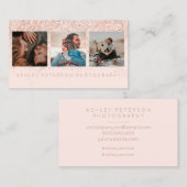 Fotografie roos goudpografie visitekaartje (Voorkant / Achterkant)