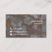 Fotografie  Rusty Metal Fotograaf Visitekaartje (Voorkant)