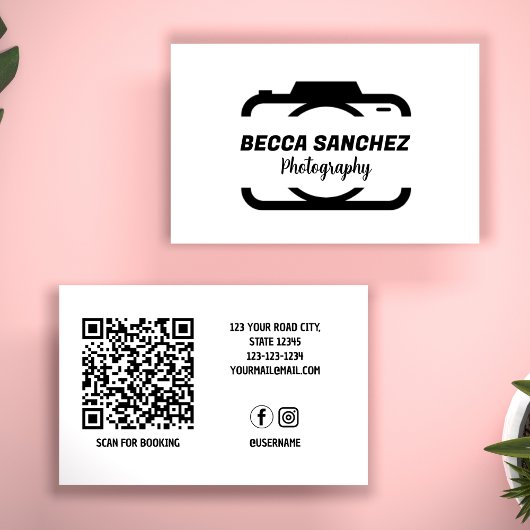 Fotografie Script Moderne Sociale Media Visitekaartje