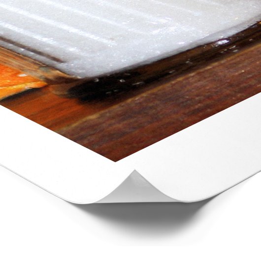 Fotografie "Spaar de smaak van creativiteit" Poster (Hoek)