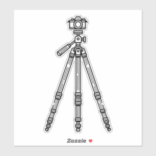 Fotografie Statief Minimaal Fotograaf  Sticker