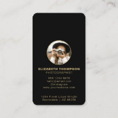 Fotografie Stijlvolle fotograaf QR Code Visitekaartje (Achterkant)