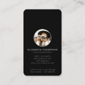 Fotografie Stijlvolle fotograaf QR Code Visitekaartje (Achterkant)