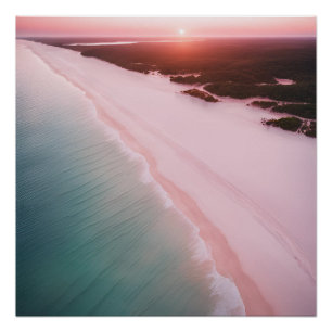 Fotografie Strand Esthetische Zonsondergang Neutra Perfect Poster